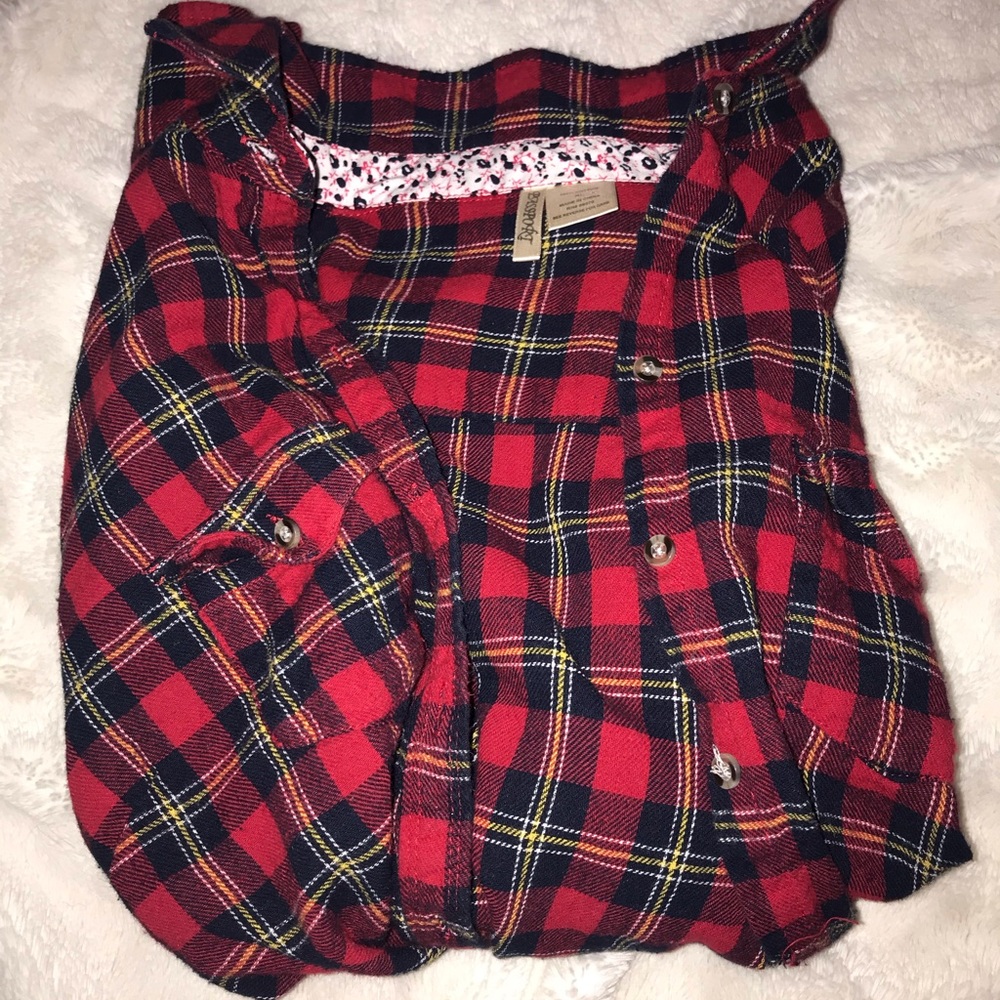 Red Plaid Button Down